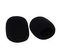 Fielect - Funda de espuma para micrófono de mano, color negro