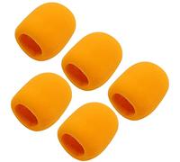 Fielect - Funda para micrófono (5 unidades), color naranja