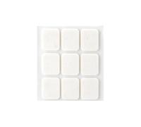 Fieltro adhesivo blanco 29 x 23 mm, ideal para manualidades, proyectos de decoración y actividades escolares.
