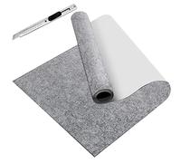 Fieltro Adhesivo para Muebles y Manualidades, 40x200 cm, 2 mm de Espesor | Gris Oscuro, Fieltro Autoadhesivo, Tela de Adhesivo Fieltro para Moqueta, Fabricación de Disfraces y joyeros, Rollo Fieltro