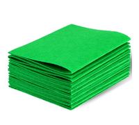 Fieltro Artesanal, Hojas de Tela de Fieltro, 10 Hojas de Fieltro 18 x 28.5 cm Hojas de Fieltro, Tela de Fieltro de 1 mm, Hojas de Fieltro Suave para Proyectos de Arte y Costura (Verde)