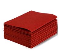 Fieltro Artesanal, Hojas de Tela de Fieltro, 10 Hojas de Fieltro 18 x 28.5 cm Hojas de Fieltro, Tela de Fieltro de 1 mm, Hojas de Fieltro Suave para Proyectos de Arte y Costura (Rojo)
