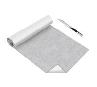 Fieltro autoadhesivo 40 x 200 cm, 2 mm de grosor, fieltro autoadhesivo, multiusos, con tijeras para sillas y patas de muebles, corte de cualquier forma, deslizador de muebles, gris