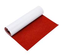 Fieltro Autoadhesivo - 40 x 220 cm, Tela de Fieltro autoadhesiva, para cajón, Posavasos de Felt, Marco de Fotos, Patas de Mesa, 2 mm de Grosor(Rojo)