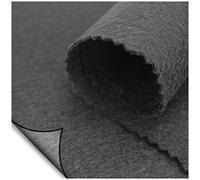 FIELTRO AUTOADHESIVO EN COLORES LISOS POR METROS ANCHO 90cm (NEGRO, 3 METROS)