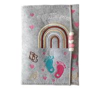 Fieltro Maternidad Portadocumentos Comprobar Ubicación Almacenamiento para Certificado Alemán Hospital y Tarjeta de Seguro Bebé Recuerdo Accesorios