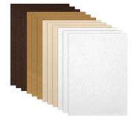 Fieltro para manualidades, 12 unidades, fieltro marrón, 12 unidades, 1 mm, fino, rígido, tela de fieltro para manualidades, costura, manualidades, 20 x 30 cm