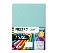 Fieltro para Manualidades, Fieltro de Colores, Suave y Flexible, Material para Costura, Telas Patchwork, Ideal para proyectos DIY, artesanía o decoración, 20x30cm - m-office (azul pastel, 5 uds)