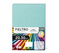 Fieltro para Manualidades, Fieltro de Colores, Suave y Flexible, Material para Costura, Telas Patchwork, Ideal para proyectos DIY, artesanía o decoración, 20x30cm - m-office (azul pastel, 10 uds)