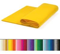 Fieltro Por Metros, Ancho 90 Ctrs, Manualidades, Costura, Disfraces, Decoración. (Amarillo, 1 Metro)