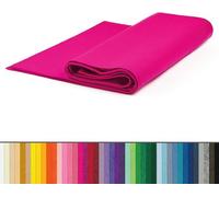 Fieltro Por Metros, Ancho 90 Ctrs, Manualidades, Costura, Disfraces, Decoración. (Fucsia, 3 metros)