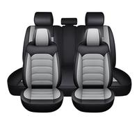FIENZA Funda de Asiento de Coche 5 Pcs para Acura RDX Juego Completo de Fundas Cuero Protectores Asiento Coche Delanteros y Traseros Universales(Gray,para Acura RDX)