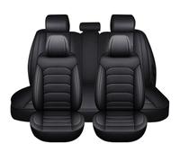 FIENZA Funda de Asiento de Coche 5 Pcs para Rolls-Royce Silver Shadow(1977-1981) Juego Completo de Fundas Cuero Protectores Asiento Coche Universales(Black,para Rolls-Royce Silver Shadow(1977-1981))