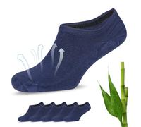 Fiera Besa Calcetines Bambú 5 Pares Unisex Invisibles Azul Marino 35-38