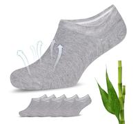 Fiera Besa Calcetines Bambú Hombre 5 Pares Deporte No Show Gris Claro 43-46
