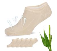 Fiera Besa Calcetines Bambú Hombre 5 Pares Deporte Suaves Beige Claro 43-46