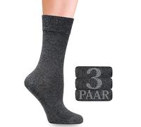 Fiera Besa Calcetines de negocios con licra para mujer: costura cómoda en la base de las uñas de los pies, para negocios y ocio, 3 pares, charcoal, 35-38