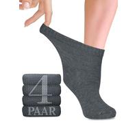 Fiera Besa Calcetines Diabéticos Mujer 4 Pares Bambú Gris Jaspeado 35-38