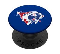 Fierce Bison American Buffalo Amante de los Animales Salvajes PopSockets PopGrip Adhesivo