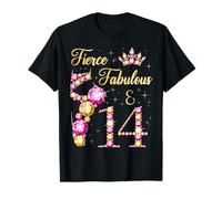 Fierce Fabulous & Fiesta de cumpleaños de Bailarina de Ballet de 14 años Camiseta