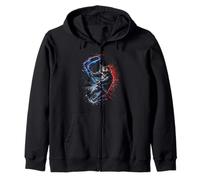 Fierce Hockey Cat Graphic Funny Angry Cat Playing Hockey Sudadera con Capucha