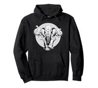 Fierce Lao Elefante de Tres Cabezas diseño mítico Sudadera con Capucha