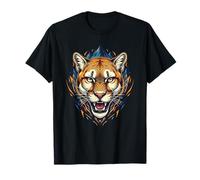 Fierce Tiger Face Roaring Jungle Depredador Camiseta
