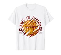 Fierce Wild Claws Design Claws of Courage Inspirador Camiseta