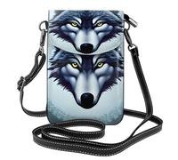 Fierce Wolf Head - Bolsa de mensajero ligera antirrobo, pequeña, resistente al desgaste, portátil y práctica para viajes y uso diario