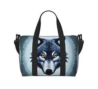 Fierce Wolf Head - Bolsa de viaje impermeable para gimnasio, deportes, vacaciones