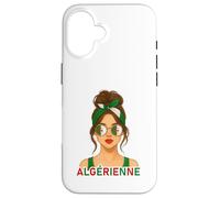 Fière Fille Algérienne Drapeau d’Algérie Copine ou Épouse Carcasa para iPhone 16