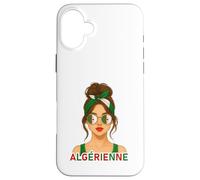 Fière Fille Algérienne Drapeau d’Algérie Copine ou Épouse Carcasa para iPhone 16 Plus