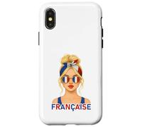 Fière Fille Française Drapeau de la France Copine ou Épouse Carcasa para iPhone X/XS