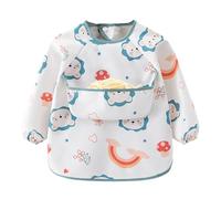 Fierudeng Babero de manga larga | Bata de alimentación complementaria ajustable para s de 6 a 36 meses | Para comer y alimentar camisa babero - Para niñas y niños, El león a través de la nube, Siehe