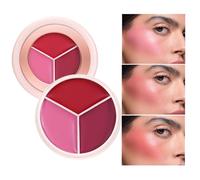 Fierudeng Bálsamo para Mejillas,Maquillaje Facial de Colorete Impermeable y de Larga Duración,Bálsamo para Labios y Mejillas | Para Citas Viajes Noche Vacaciones Y Fiesta