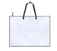 Fierudeng Bolsa para Material de Arte - Organizador con Cremallera para Suministros de Arte de 48x64 cm y Asa - Maletín Transparente Portátil, Estuche para Obras de para Pósteres, Escuela