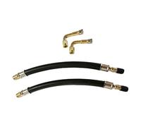 Fierudeng Extensor De Válvula,Adaptador Portátil De Inflado Rápido | Juego De Extensores De Válvula para Bomba De Neumáticos,para Coche, Camión, SUV, Motocicleta, Bici, Conductores, Ciclistas