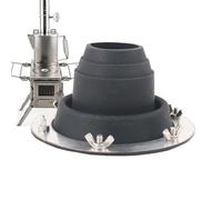 Fierudeng Gato para estufa de tienda, kit de gato para estufa para tienda | Kit de chimenea de techo de alta temperatura | Bota de tubo flexible para techo, protección antiescaldaduras para acampar de