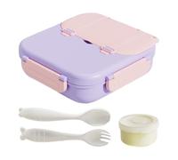 Fierudeng Lonchera Escolar para Niños | Contenedor De Alimentos Infantil 1000 ml,Contenedor Térmico para Comida - para Guardería Camping Viaje Picnic Oficina Comida Ensalada Sándwich