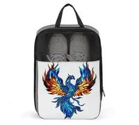 Fiery Blue Flame Phoenix - Bolsa para zapatos de viaje, uso diario, antipolvo, bolsa de almacenamiento para zapatos de golf