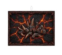Fiery Claw - Tapetes de secado de platos para encimera de cocina, tapete absorbente de lava negra, tapete de secado de microfibra gótico medieval para protector de encimera de cocina, 45,7 x 61 cm