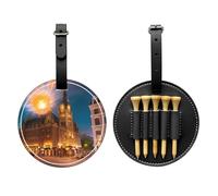 Fiery Red Street - Bolsa de almacenamiento para camisetas de golf, diseño portátil, fácil de organizar, Negro -, Talla única