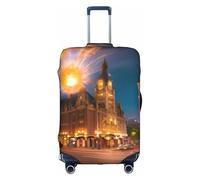 Fiery Red Street - Fundas para maletas de moda con estampados de personalidad adecuadas para negocios y uso al aire libre, White, S