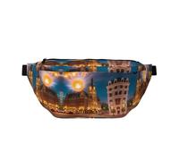 Fiery Red Street - Riñonera versátil para correr, ligera, transpirable y ajustable para viajes, ciclismo y uso diario