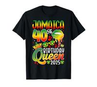 Fiesta a juego de niña de Jamaica de 40 cumpleaños 2025 Camiseta