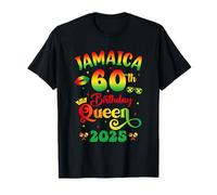 Fiesta a juego de niña de Jamaica de 60 cumpleaños 2025 Camiseta