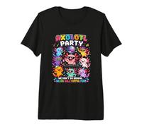 Fiesta Axolotl DJ Disco Celebracion Fun Camiseta Premium