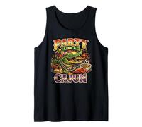 Fiesta como un caimán cajún Fiesta Carnaval Mardi Gras Camiseta sin Mangas