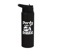 Fiesta como un Panda No hoy Panda Stainless Steel Insulated Water Bottle