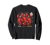Fiesta Como Una Estrella Lob Funny Lobster Bailando Amantes De La Música Sudadera